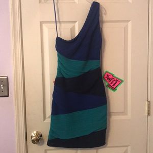 BCBG One Shoulder Dress